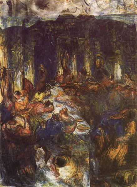 Paul Cezanne The Orgy or the Banquet oil painting picture